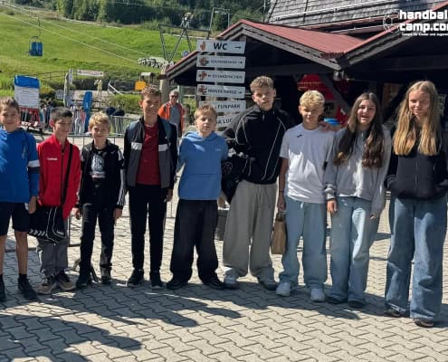 Handballcamp Bad Tölz Einstieg zur Rodelbahn