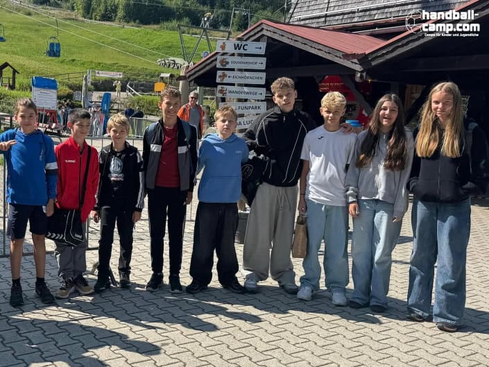 Handballcamp Bad Tölz Einstieg zur Rodelbahn